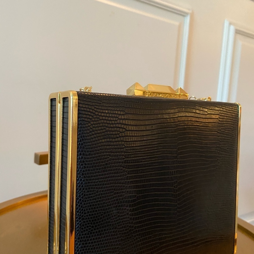 BCBG SNAKE SKIN PURSE — $60